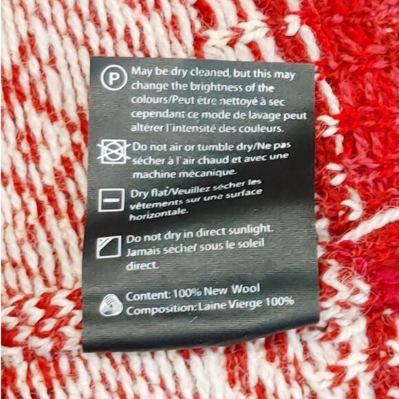 Dale of Norway Fair Isle Knitted Wool Cardigan Full Zip Red White - Picture 5 of 8